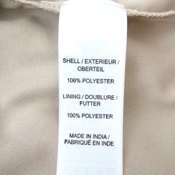 NEW! Aidan Mattox Sequin Beaded Embellished Cocktail Dress Taupe SZ 4 - Picture 8 of 9